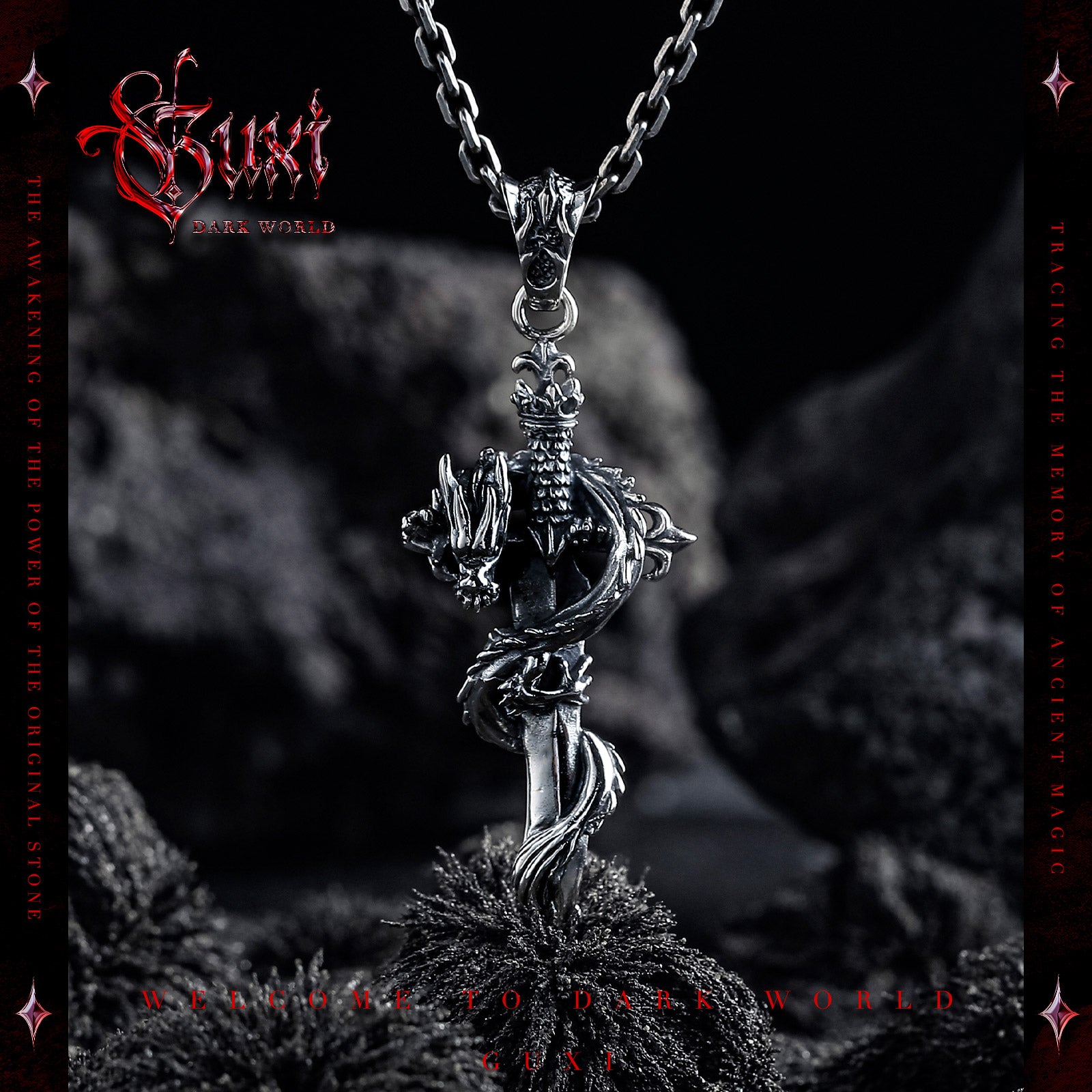 Candle Dragon - Necklaces - pendant - Shop