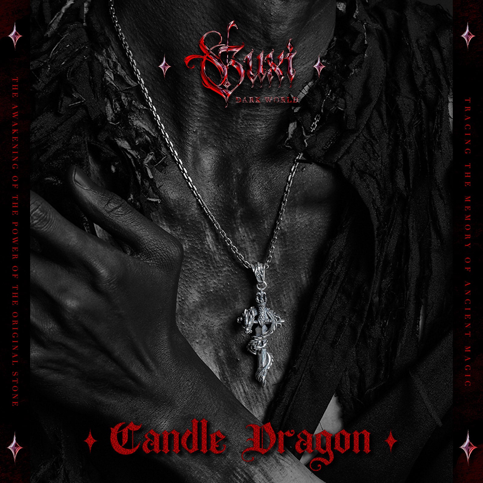 Candle Dragon - Necklaces - pendant - Shop