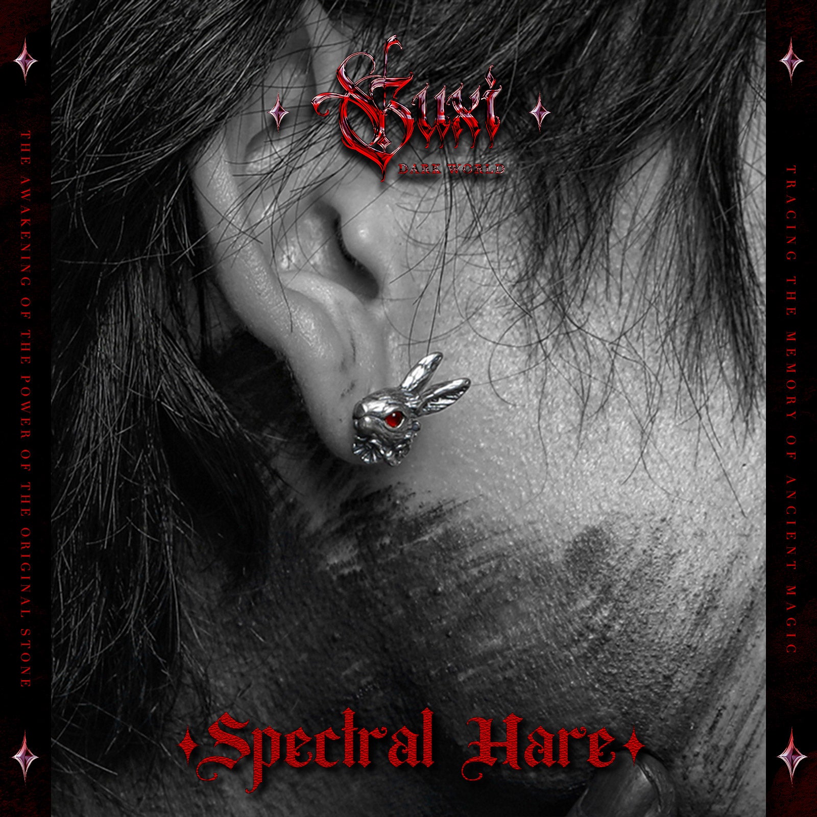 Spectral Hare - Earring - stud earrings - Shop