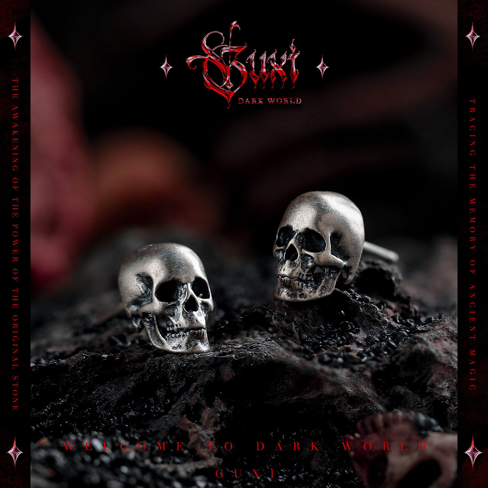 Skull Vanguard - Earring - stud earrings - Shop