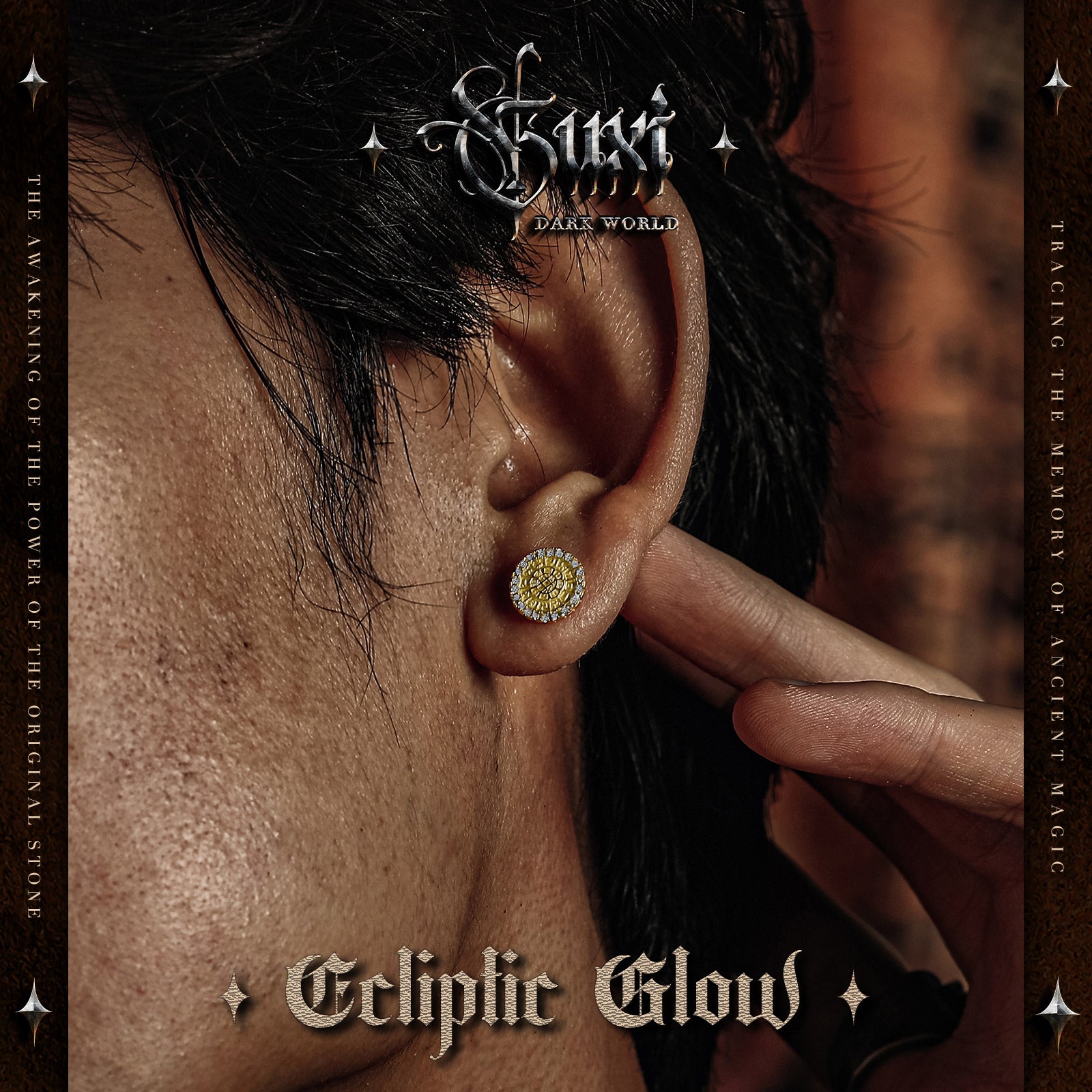"Ecliptic Glow" Golden earrings - My Store