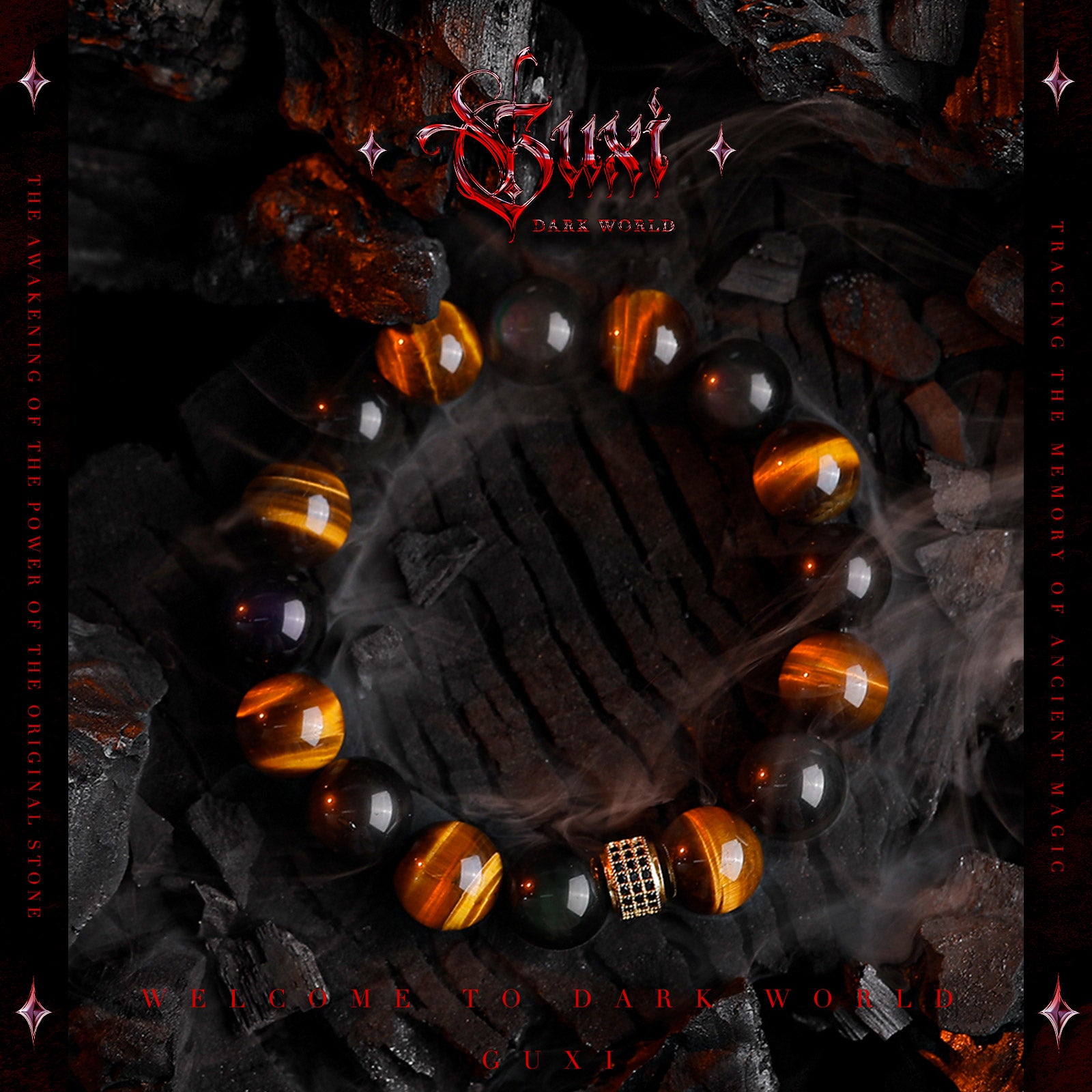 "Dragon Scale"Tiger Eye Bracelet