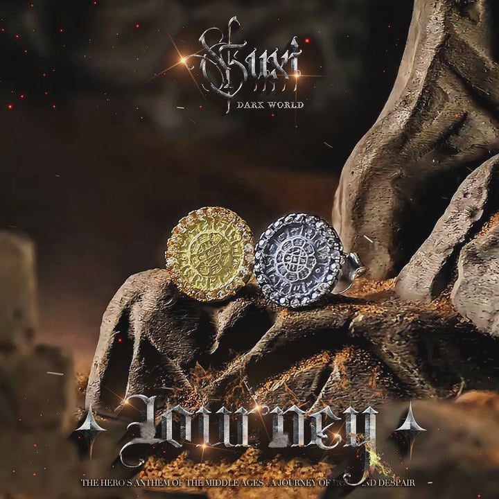 "Ecliptic Glow" Golden earrings - My Store