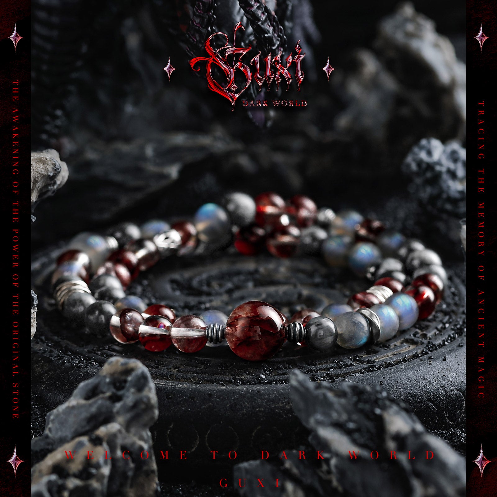 Crimson Moon - Bracelets - multilayered - Shop